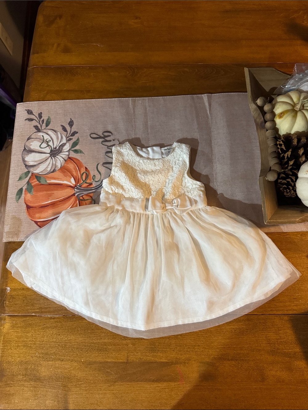 White Carter’s 6M Dress